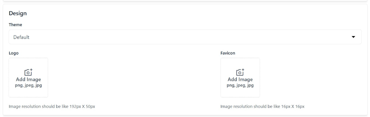 T&ugrave;y chỉnh logo v&agrave; favicon