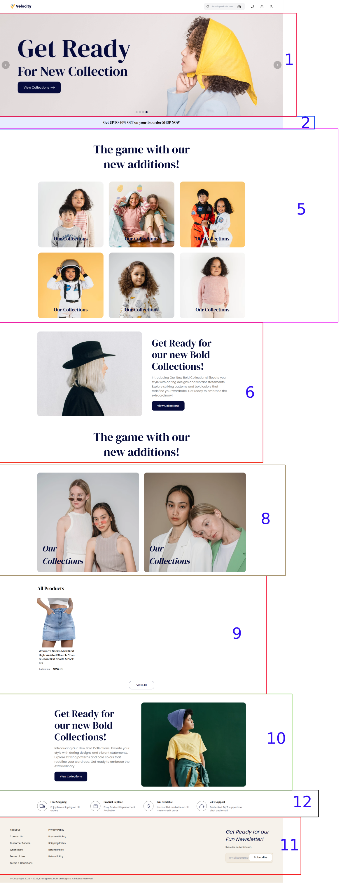 Giao diện trang chủ