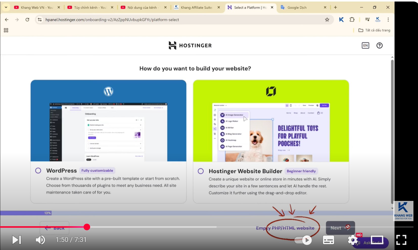 H&igrave;nh ảnh lựa chọn Empty PHP HTML